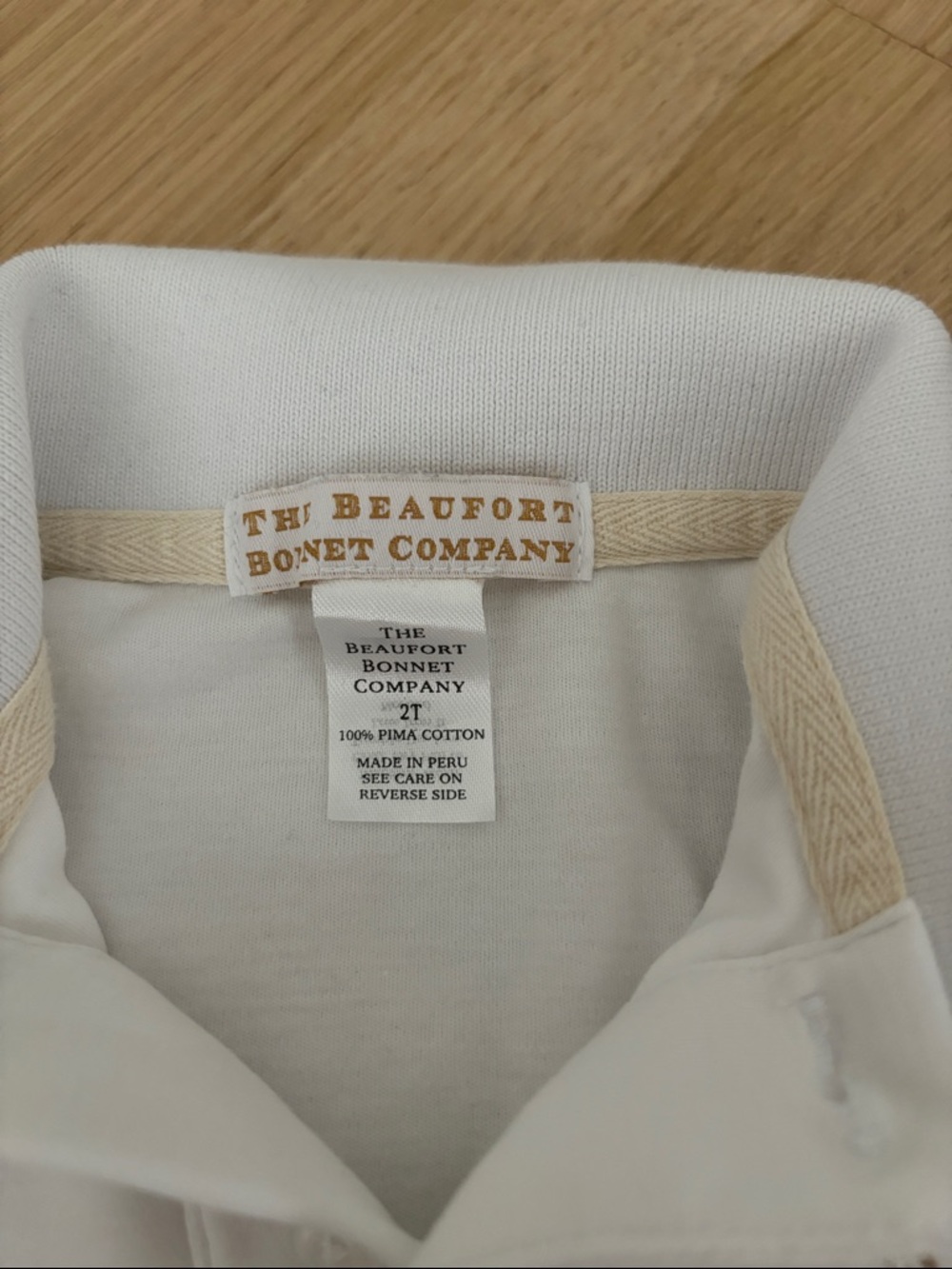The Beaufort Bonnet Company Prim & Proper Polo - Worth Avenue White - Picture 2 of 5